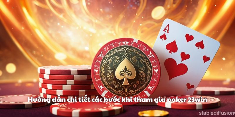 Hướng dẫn chi tiết các bước khi tham gia poker 23win